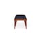 Lesro Lenox Wood 3 Seat Bench Wood Frame, Cherry, OH Navy Upholstery LW3001 - alternate 3